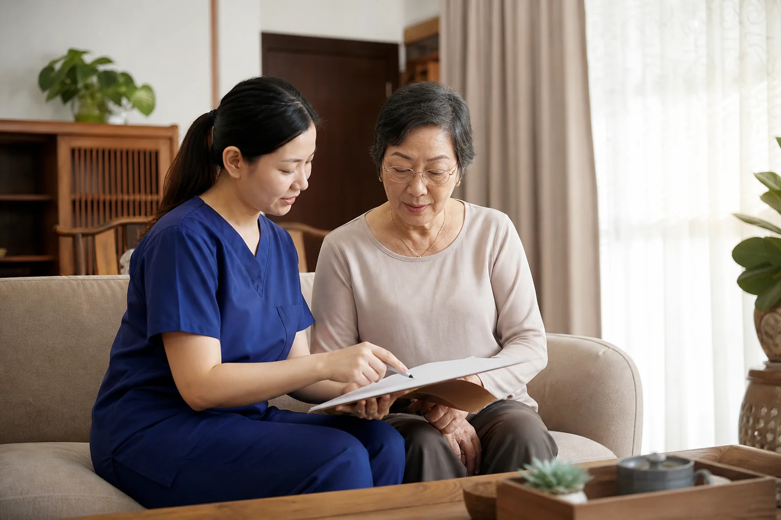 home-care planning in a Johor family residence